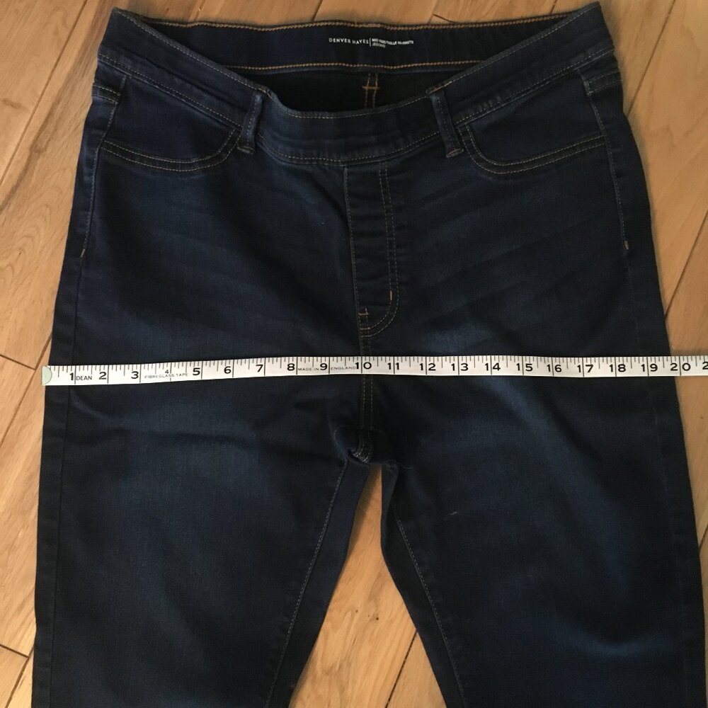 Denver Hayes Mid Rise Blue Jeggings Size 16x32 Stretch - Picture 9 of 12
